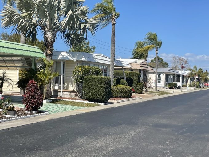 Street view of homes in Ranchero Village