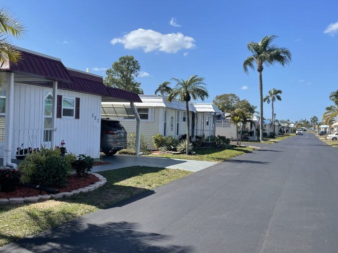 Street view of homes in Ranchero Village