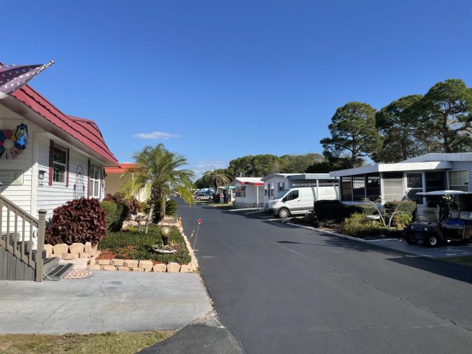 Street view of homes in Ranchero Village