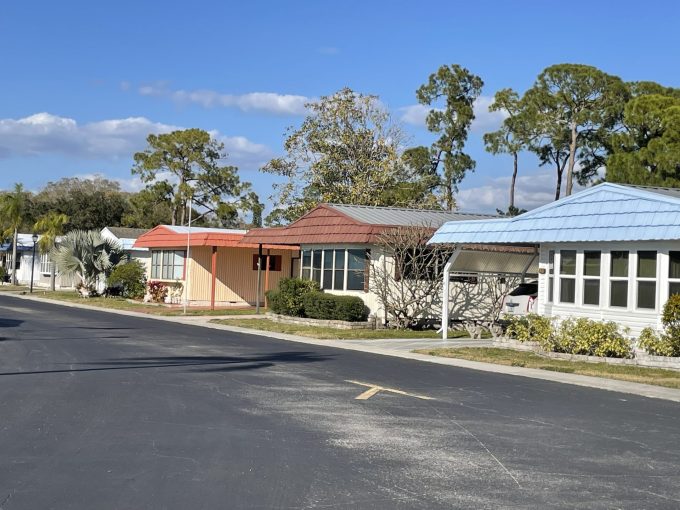 Street view of homes in Ranchero Village